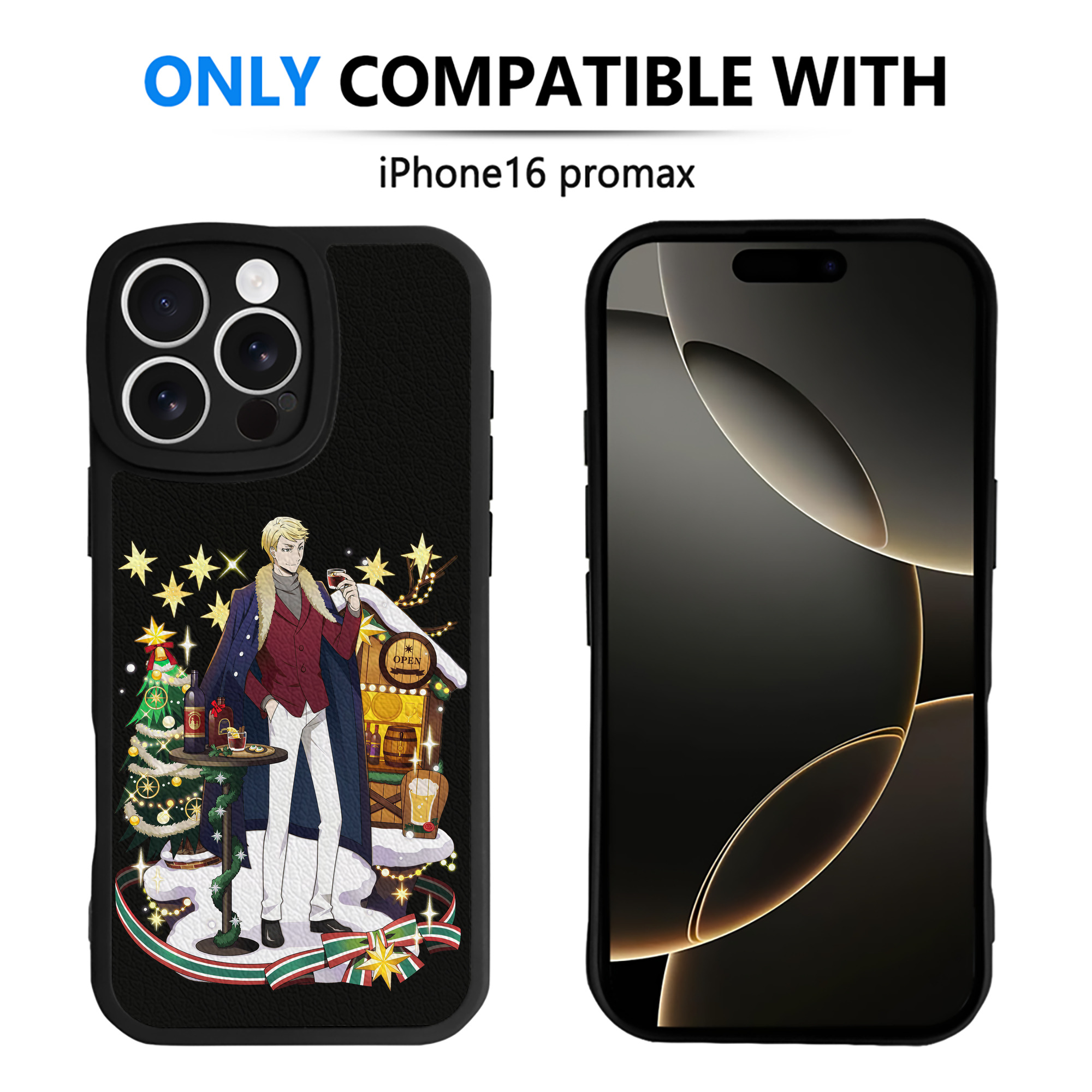 （画像用） 文豪ストレイドッグス Bungo Stray Dogs 【iPhone 16シリーズ対応】シリコンスマホケース（レザー調） 材質：シリコン